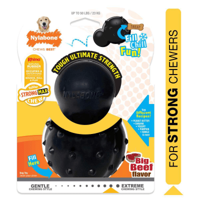 NYLABONE CONO PARA MASTICAR FUERTE NEGRO