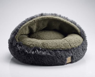 ACCECAN CAMA PANTUFLA PELUCHE T-S-NEGRO/VERDE