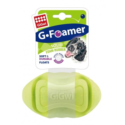 GIGWI FOAMER TPR RUGBY-GREEN1