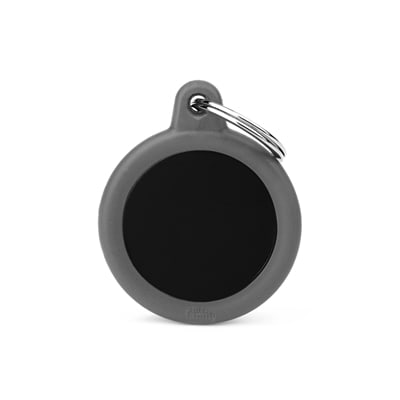 MY FAMILY HUSHTAG CIRCULO ALUMINIO NEGRO GOMA GRIS1