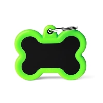 MY FAMILY HUSHTAG HUESO ALUMINIO NEGRO GOMA VERDE