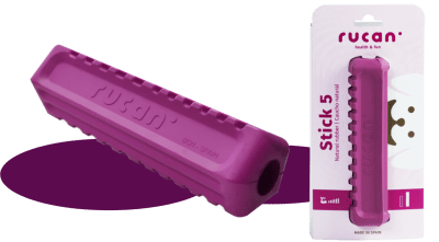 RUCAN STICK MORDEDOR MORADO PARA PERROS GRANDES