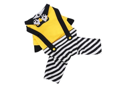 HOOPET ENTERIZO CHOMPA AMARILLA INFER BLANCO RAYAS NEGRAS1