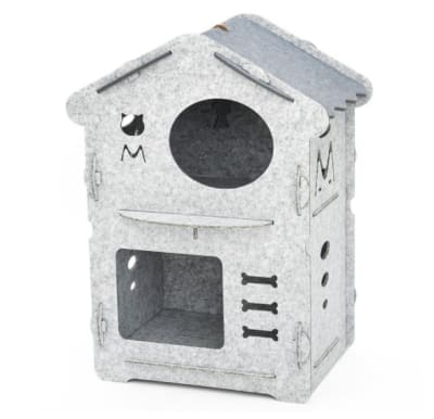 HOOPET CASA ARMABLE PARA GATO - TABLEROS DE FIELTRO1