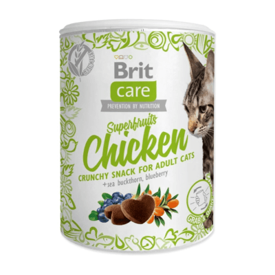 BRIT CARECAT SNACKSUPERFRUITS CHICKEN 100 GM
