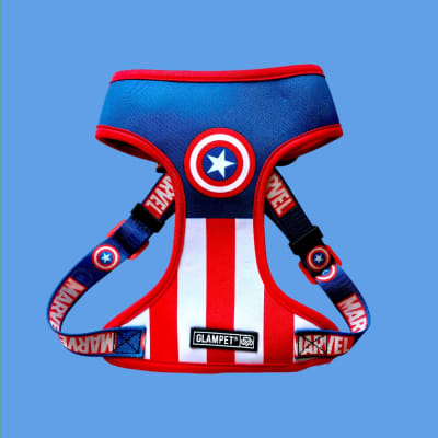 GLAMPET ARNES TIPO PECHERA CAPITAN AMÉRICA-XL