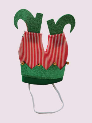 NAVIDAD GORRO EN FORMA DE PANTALON A RAYAS DE DUENDE