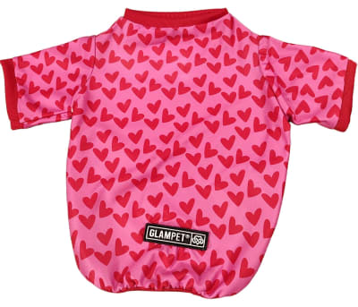GLAMPET POLO CORAZONES ROJOS