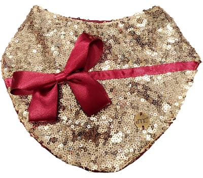 MONCHERI PECHERA DORADA CON LAZO