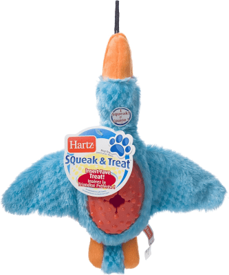 HARTZ SQUEAK & TREAT DOG TOY-CELESTE