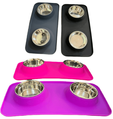 ACCECAN PLATO DOBLE DE SILICONA- (ROJO)