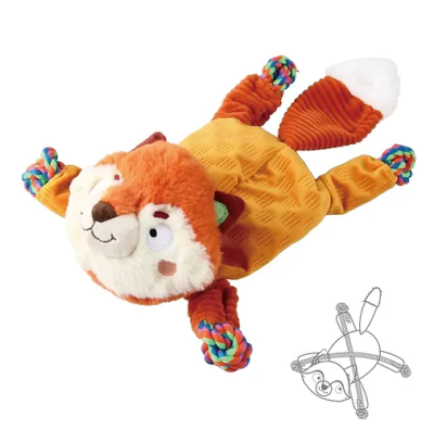 GIGWI PLUSH FRIENDZ - ZORRO CON CUERDA