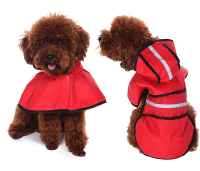 IMPERMEABLE REFLECTIVO ROJO-LARGE