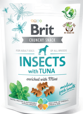 BRIT CRUNCHY SNACK INSECTS WIHT TUNA (200GR)1