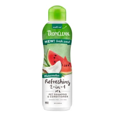 TROPICLEAN SHAMPOO Y ACONDICIONADOR WATERMELON COCO & SANDIA 591ml1