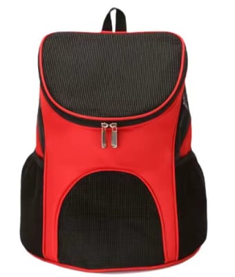 SILITTER MOCHILA PARA GATO O PERRO PEQUEÑO (ROJO)