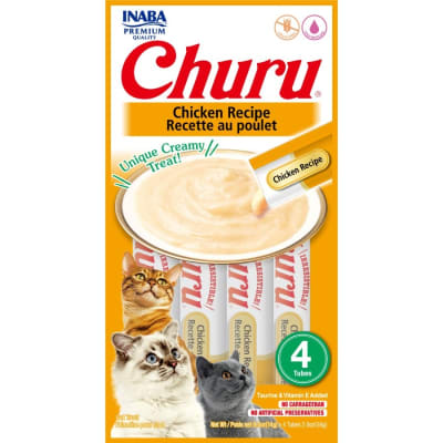 CHURU SABOR A POLLO X 4 TUBOS (GATO)1