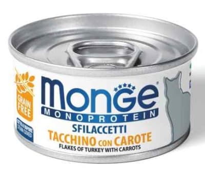 MONGE FELINEADULT MONOPROTEIN PAVO Y ZANAHORIA-80gr
