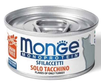 MONGE FELINE ADULTO MONOPROTEIN  PAVO-80gr