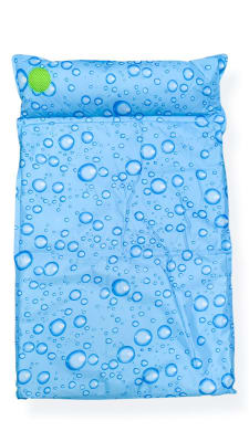 CAMA REFRIGERANTE CON DISEÑO GOTAS DE LLUVIA PARA MASCOTAS