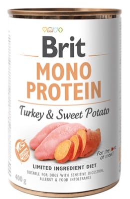 BRIT PATE MONO PROTEIN TURKEY-SWEET POTATO 400GR1