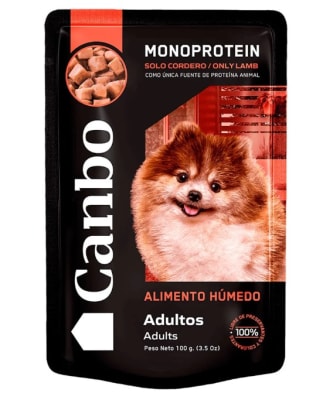 CANBO ALIMENTO HÚMEDO PERRO ADULTO CORDERO 100GR