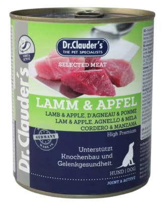 DR. CLAUDERS ADULTO CORDERO Y MANZANA PARA PERRO 800 gr1