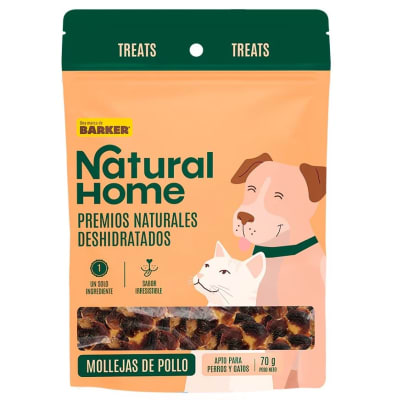 NATURAL HOME MOLLEJAS DE POLLO DESHIDRATADOS (70 GR)