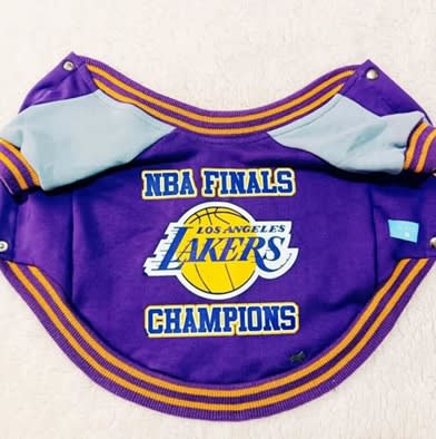 AZUL POLERA LAKERS
