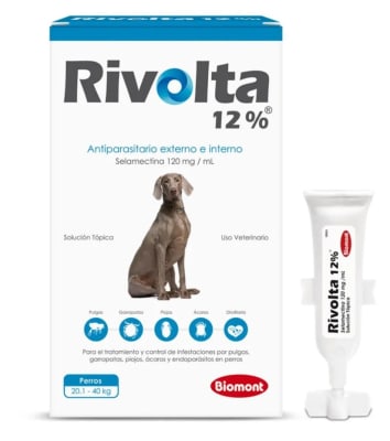 RIVOLTA 12% ( 20- 40 KG)x 1 PIPETA ANTIPULGA Y ANTIPARASITARIO PARA PERRO1