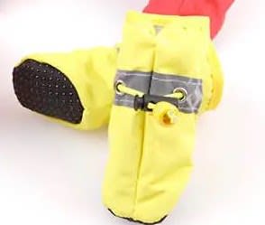 BOTAS ANTIDESLIZANTES SEMI-IMPERMEABLE DE TELA-AMARILLO