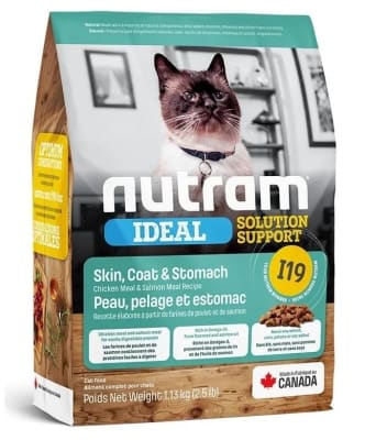 NUTRAM  I19  IDEAL SENSITIVE SKIN COAT & STOMACH CAT1