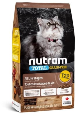 NUTRAM T22 TOTAL GRAIN-FREE TURKEY CHICKEN & DUCK CAT1