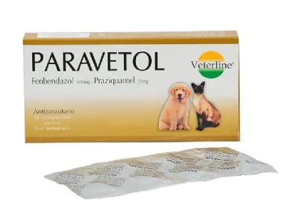 PARAVETOL-ANTIPARASITARIO PARA PERRO Y GATOS X UNIDAD