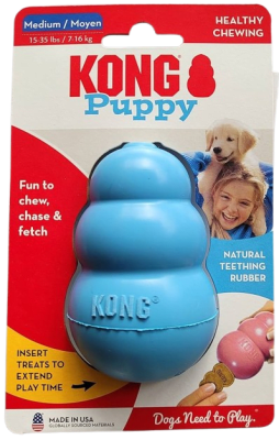 KONG PUPPY CAUCHO- MEDIUM CELESTE