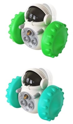JUGUETE ROBOT COMEDERO INTERACTIVO PARA PERRO Y GATO