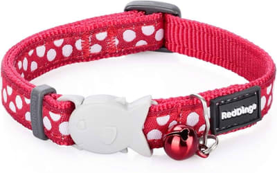 REDDINGO COLLAR GATO WHITE SPOT1