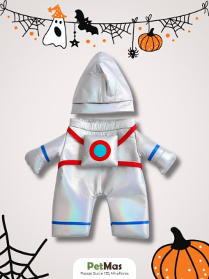 DISFRAZ DE 2 PATITAS DE ASTRONAUTA  PARA MASCOTA