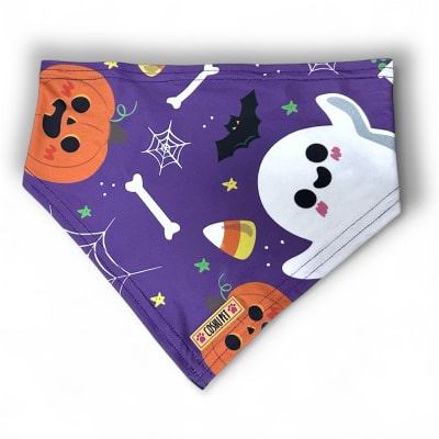COSHUPET BANDANA HALLOWEEN  MORADO1