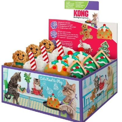 KONG JUGUET PARA GATO SCRATTLES CAFE (X UNIDAD)