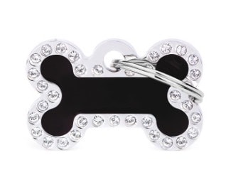 MY FAMILY GLAM BLACK BONE STRASS SMALL