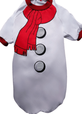 NAVIDAD POLO NAVIDEÑO BLANCO CON CHALINA