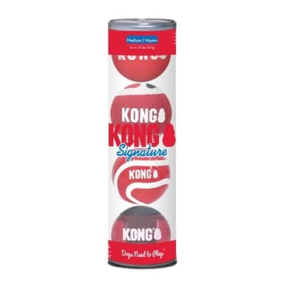 KONG SIGNATURE BALLS 4-pk ASSORTED