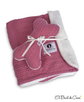 BAUL DE COCO MANTA LITTLE WARMY ROSA