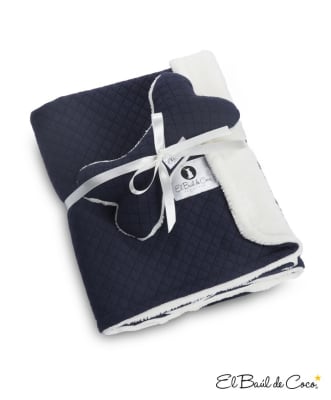 BAUL DE COCO MANTA COZY WARMY AZUL SMALL