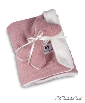 BAUL DE COCO MANTA WARMY DREAMS ROSA-MEDIUM
