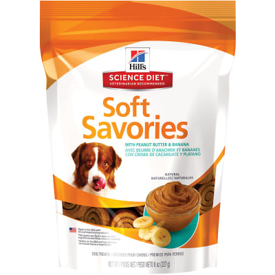 HILLS SOFT SAVORIES CACAHUATE&BANANA (PERRO)- 227 GR1