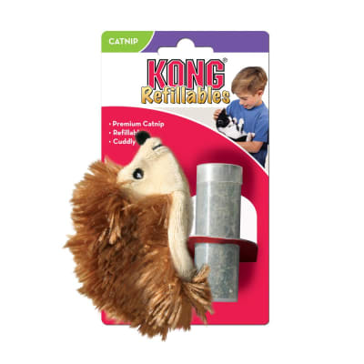 KONG REFILLABLES HEDGEHOG PELUCHE PUERCOESPÍN CON CATNIP1