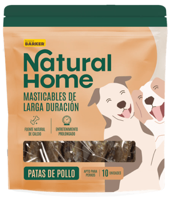NATURAL HOME MASTICABLES PATAS DE POLLO (10 UNI)