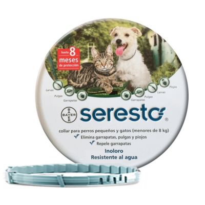 SERESTO COLLAR PARA PERRO Y GATO -8KG A MENOS